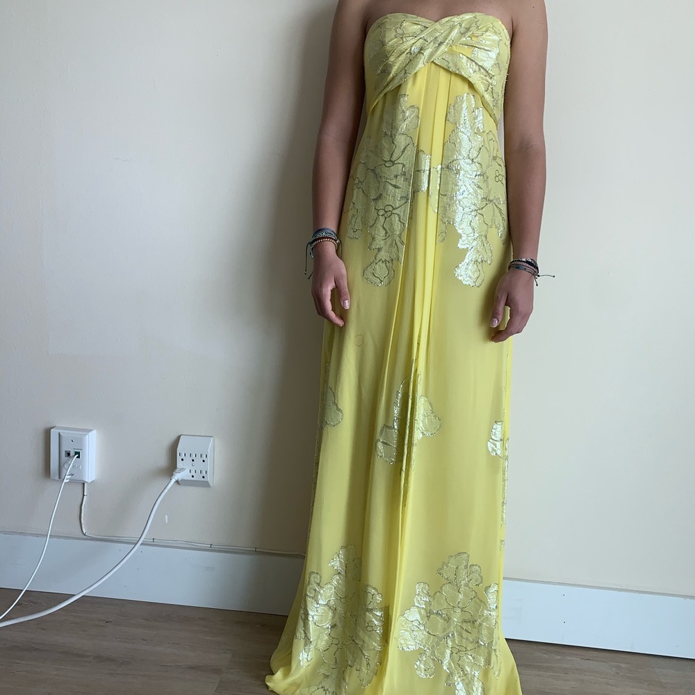Nicole Miller Yellow Dress